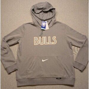 Chicago Bulls Nike City Edition Essential Club Pullover Hoodie Large Women's